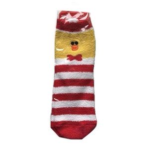 (2 for $30) Line friends fuzzy socks NWT